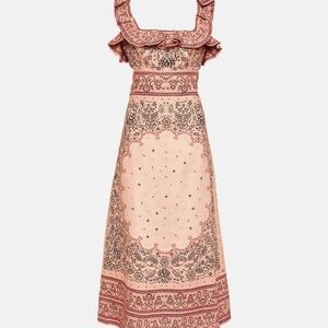 Zimmermann matchmaker frilled midi dress